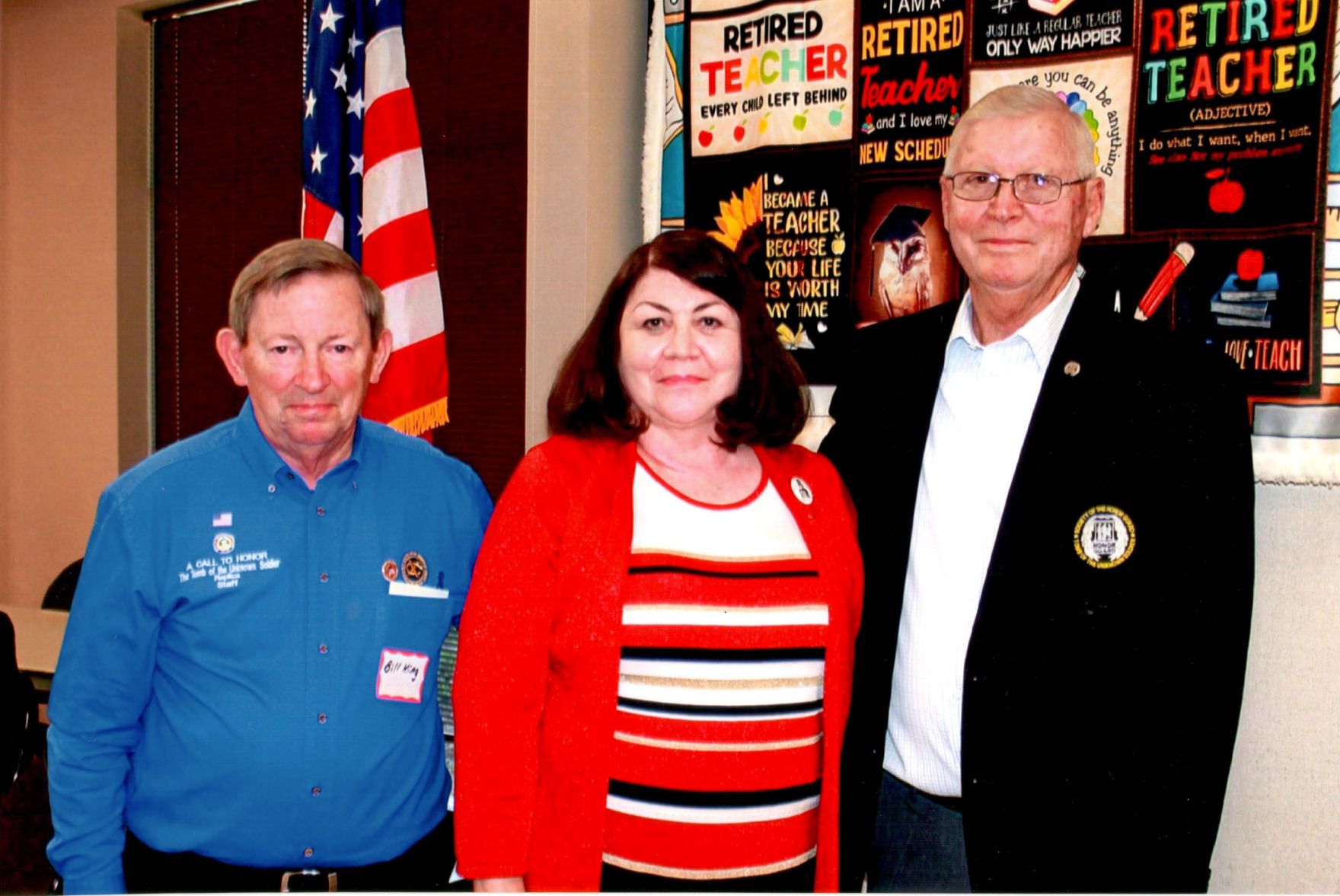 Retired Educators hear about the unknown soldier tomb replica